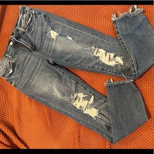 Judy Blue Anya Distressed Slim Straight Jean